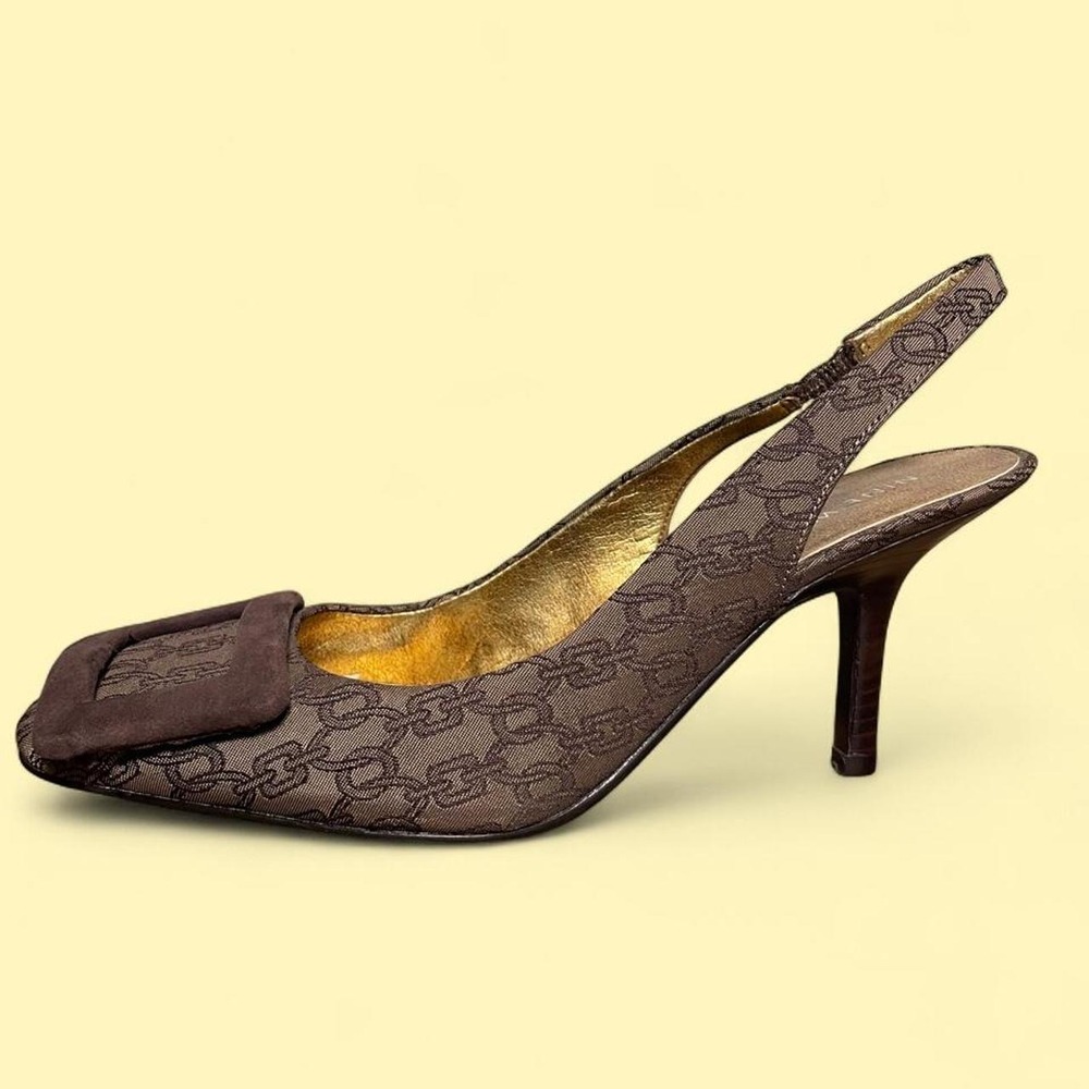Nine West Square Toe Slingback Pumps Size 6